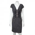 Robe VALENTINO  T38 en tweed et broderies