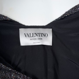 Robe VALENTINO  T38 en tweed et broderies