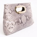 Pochette MICHAEL KORS en python gris