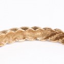 CHANEL couture aged gold twisted metal bracelet