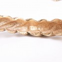 CHANEL couture aged gold twisted metal bracelet