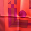 HERMES large scarf 'Psyché' in multicolored silk