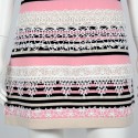 Robe CHANEL T38 cachemire et crochet blanc 