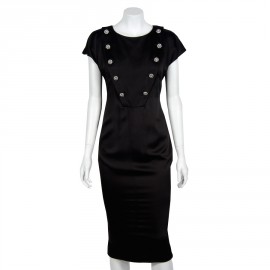 Robe CHANEL T  soie noire