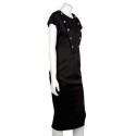 T38 black silk CHANEL dress