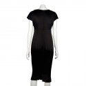 T38 black silk CHANEL dress