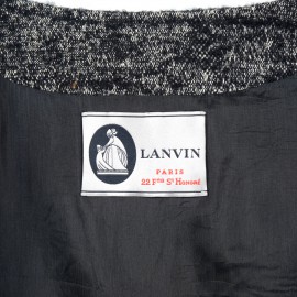 Manteau LANVIN lin gris T44