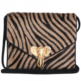 Sac pochette DOMINIQUE AURIANTIS bijou éléphant doré