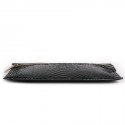 Pochette  VICTORIA BECKHAM en cuir de buffle et python noir GM