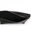 Pochette  VICTORIA BECKHAM en cuir de buffle et python noir GM