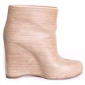 T38 MAISON MARTIN MARGIELA beige wedges boots