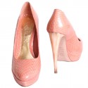 Escarpins ALEXANDER MCQUEEN T 37 en python rose