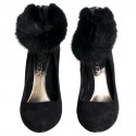 ALEXANDER MCQUEEN T 38 pumps suede black and mink