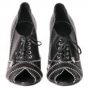 BALMAIN T40 black leather pumps