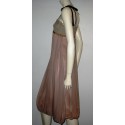 MARNI dress in beige and old Silk rose T40 it