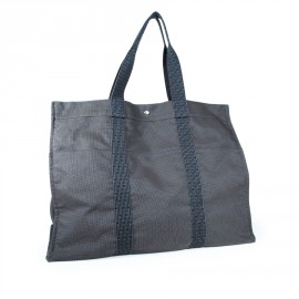 Sac weekender HERMES toile grise