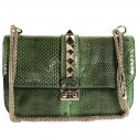 sac VALENTINO en serpent vert