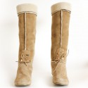 Bottes SERGIO ROSSI T 38,5 en daim naturel