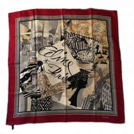 "Paris" CÉLINE Vintage silk square