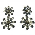 Boucles d'oreilles clous LANVIN pendants