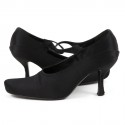 Shoes PRADA t 38.5 black silk evening