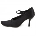 Shoes PRADA t 38.5 black silk evening