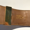 HERMES Medor headline in orange crocodile and gold jewelry