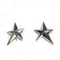 Parure THIERRY MUGLER collier et boucles d'oreilles clous en argent