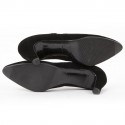 T38 silk velvet black Chanel Couture shoes