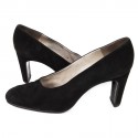 CHANEL T 39 Black Suede pumps