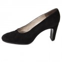 CHANEL T 39 Black Suede pumps