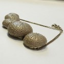 CHANEL necklace "Sea Urchin" in gilded metal