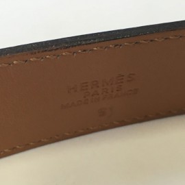 Ceinture HERMES en cuir marron T36