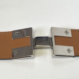 Ceinture HERMES en cuir marron T36