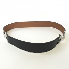 Ceinture HERMES en cuir marron T36