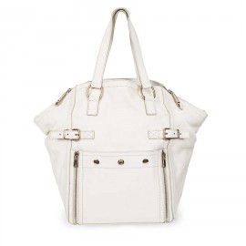 Sac 'Downtown' SAINT LAURENT cuir grainé beige