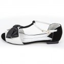 Sandales CHANEL T36 blanches et noires