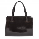 HERMES Vintage Pullman bag in brown box leather