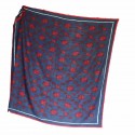 Shawl BALENCIAGA Navy Blue and Red