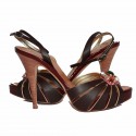 High Sandals GIUSEPPE ZANOTTI T36 brown leather