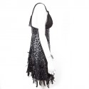 Robe Jenny Packham T10UK noire à sequins