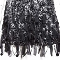 Robe Jenny Packham T10UK noire à sequins