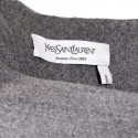 YVES SAINT LAURENT T 40 portfolio in wool skirt grey