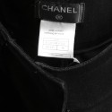 CHANEL T 36 pants in black silk velvet