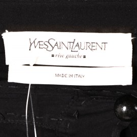 Jupe YVES SAINT LAURENT mousseline de soie noire