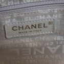 Sac CHANEL en toile et cuir doré