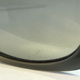 xxx Lunettes de soleil CHANEL en plastique gris et noir