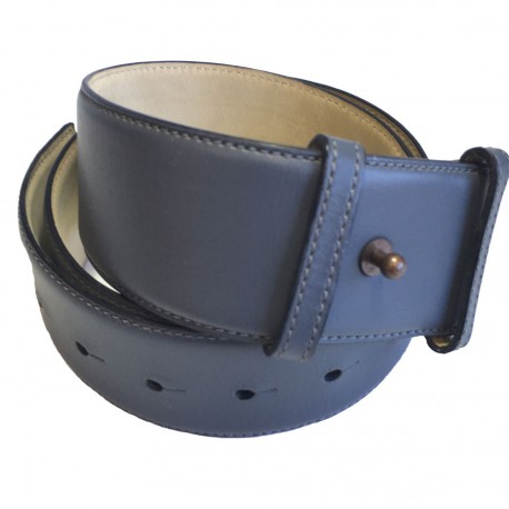 Ceinture ALAIA en cuir gris foncé T75