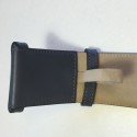  ALAÏA belt in dark gray leather size 75 FR