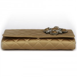 CHANEL Couture Evening Bag in Coppered Silk Satin